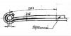 Лист полурессоры коренной