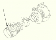 запчасти CMG, Патрубок турбокомпрессора входной