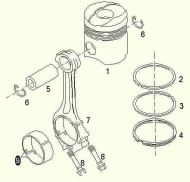 запчасти MAHLE, Подшипник (вкладыш шатунный )