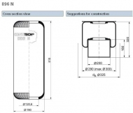 запчасти FRENOTRUCK, Пневмоподушка