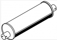 запчасти SCANIA, Глушитель