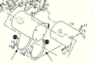запчасти HOBI, Хомут бочки глушителя