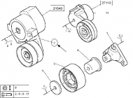 запчасти RVI, Ролик натяжной