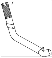 запчасти VANSTAR, Труба глушителя