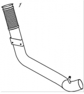 запчасти HOBI, Труба глушителя