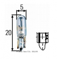 запчасти HELLA, Лампа W1.2W 24V 1.2W W2x4