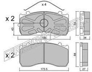 запчасти Grantex, Колодки тормозные