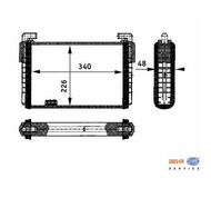 запчасти BEHR, Радиатор отопителя