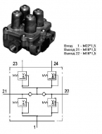 запчасти PNEUMATICS, Четырехконтурный защитный клапан