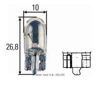 запчасти HELLA, Лампа W5W 24V 5W W2.1x9.5