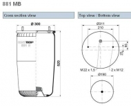 запчасти Blacktech, Пневмоподушка