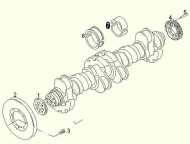 запчасти MAHLE, Подшипник (вкладыш коренной)