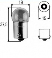 запчасти HELLA, Лампа R10W 24V 10W габарит