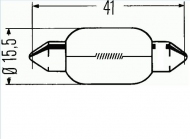 запчасти BOSCH, Лампа K 24V 10W S8.5