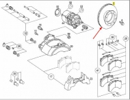 запчасти MB, Диск тормозной