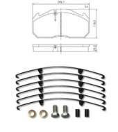 запчасти Bremspunkt, Колодки тормозные