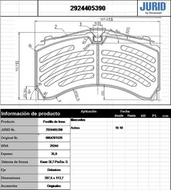 запчасти Jurid, Колодки тормозные